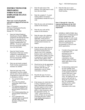 North Carolina Employer Status Report