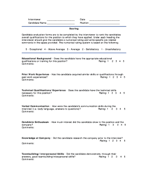 Interview assessment form sample - Applicant Evaluation Form sample 2 - WordPress.com