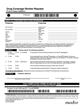 Drug Coverage Review Request Form