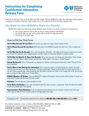 Confidential Information Release Form