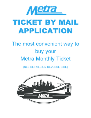 Metra Monthly Ticket by Mail Application
