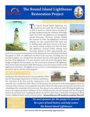 The Round Island Lighthouse Restoration Project - City of Pascagoula