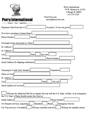 US Passport Letter of Authorization