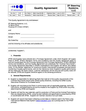 Fmea excel template - Quality Agreement - ZF Lenksysteme