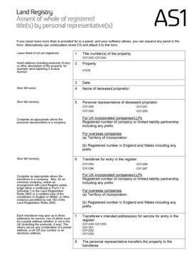 UK Property Transfer Form