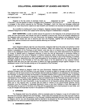 Collateral Assignment of Leases and Rents