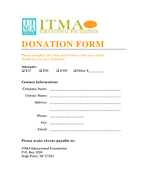 Donation Form