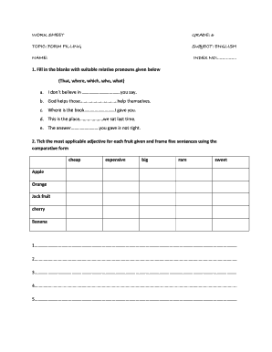 Filling Out Forms Worksheets Pdf Fill Online Printable Fillable Blank Pdffiller