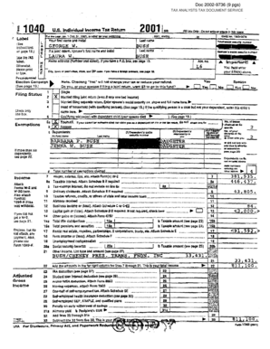 US Individual Income Tax Form 1040