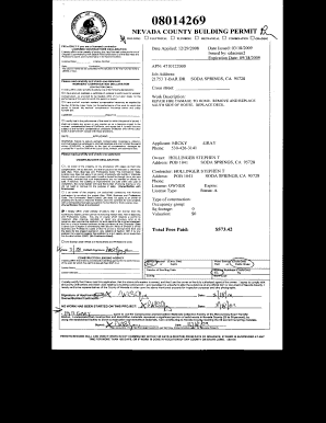 Nevada County Building Permit