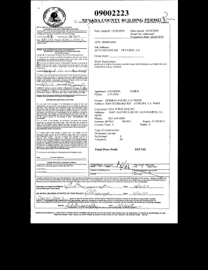 Nevada County Building Permit