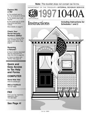 1997 Form 1040A