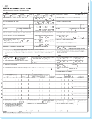 Health Insurance Claim Form