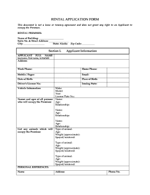 RENTAL APPLICATION FORM - MegaDox.com