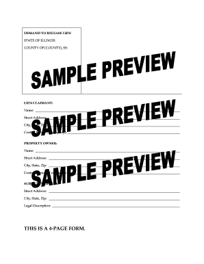 Demand to Release Lien