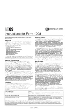 Instructions for Form 1098