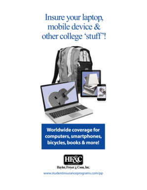 Student Personal Property Insurance Enrollment Form