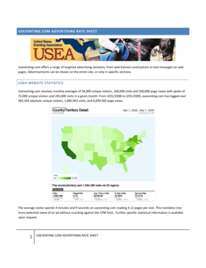 Useventing.com Advertising Rate Sheet