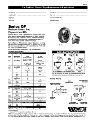 Radiator Steam Trap Replacement Application Form