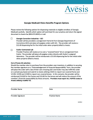 Georgia Medicaid Vision Benefits Program Options