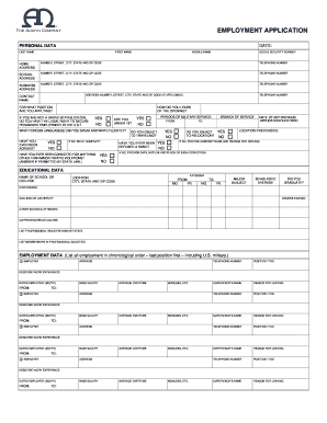 Employment Application Form