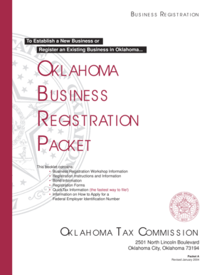 Oklahoma Business Registration Packet