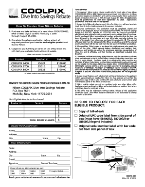 Nikon COOLPIX Dive Into Savings Rebate