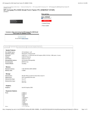 Walmart job application pdf - HP Compaq Pro 6300 Small Form Factor PC (ENERGY ... - Walmart