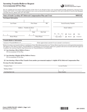 Incoming Transfer/Rollover Request Form