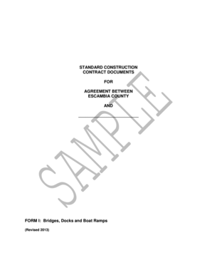 Construction invoice sample - STANDARD CONSTRUCTION CONTRACT ... - Escambia County