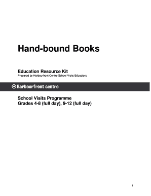 Hand-bound Books Education Resource Kit