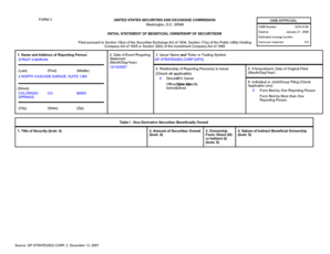 SEC Form 3 Beneficial Ownership