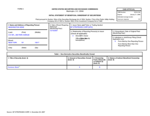 SEC Form 3 Beneficial Ownership