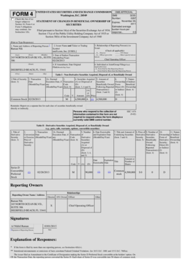 SEC Form 4 Statement of Changes in Beneficial Ownership