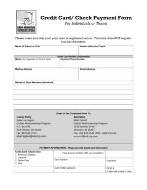 Credit Card Payment Form