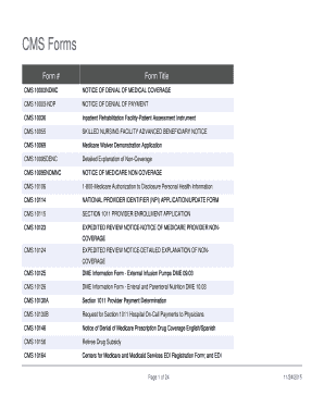 CMS Form 10114 NPI Application