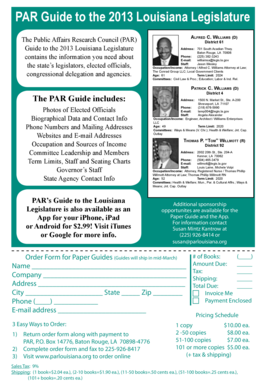 2013 Louisiana Legislature Guide