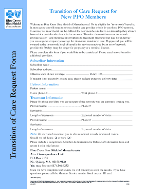 Transition of Care Request Form