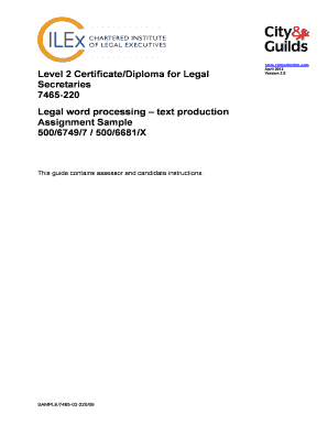Fillable Online Level 2 Certificate/Diploma for Legal Fax Email Print - pdfFiller