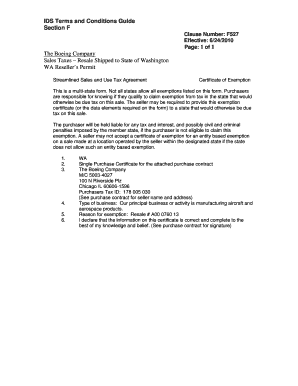 Washington Reseller’s Permit