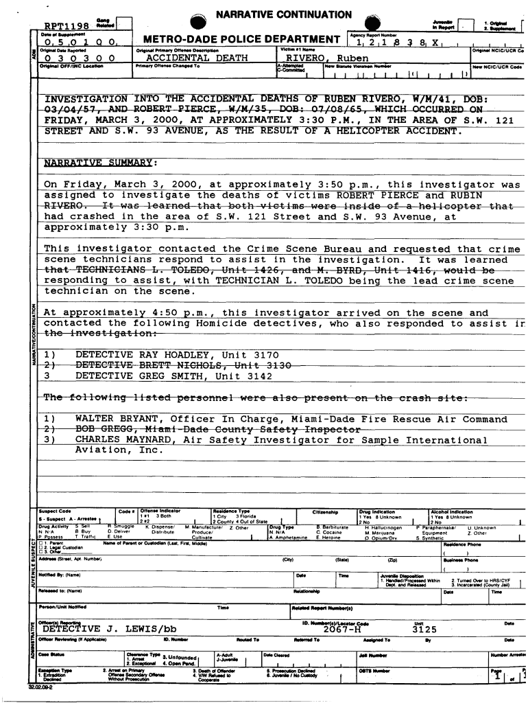Miami Dade Police Report Online Fill And Sign Printable Template