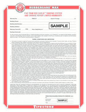 Firestone Roofing System Warranty