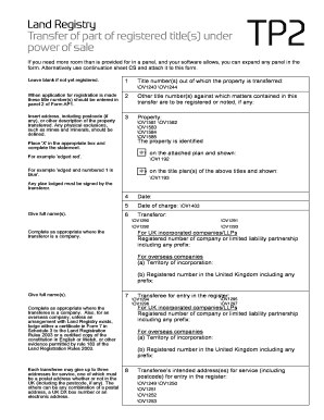 UK Property Transfer Form