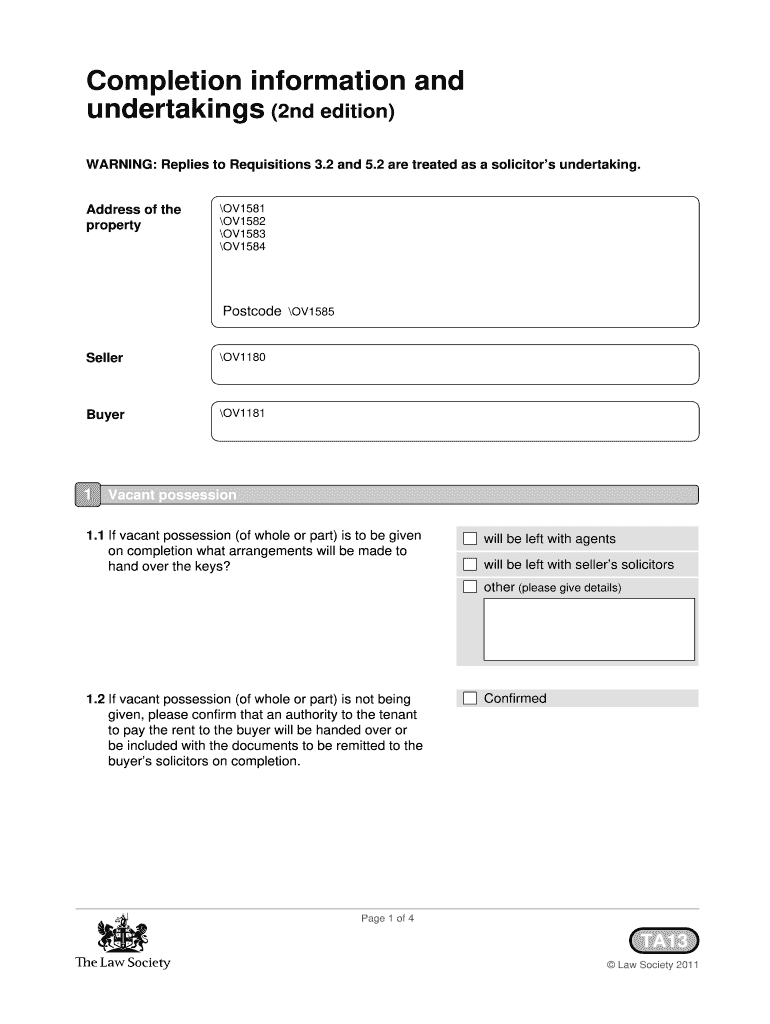 law society standard form of undertaking Ta2 - Fill Online, Printable, Fillable, Blank  pdfFiller
