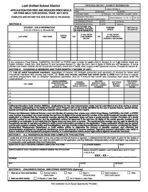 Free and Reduced-Price Meals Application