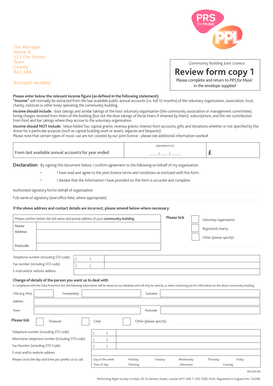 Community Building Joint Licence