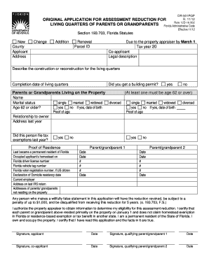Florida Assessment Reduction Application