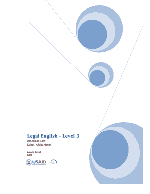 Legal English Level 3 - Afghanistan Legal Documents Exchange bb