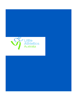 Australian Little Athletics Personal Injury Claim Form
