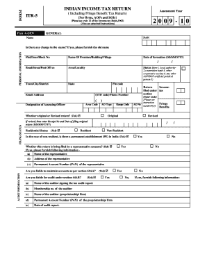 Indian Income Tax Return ITR-5